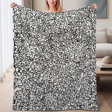 Couverture de lit en polaire chaude et douce en microfibre de polyester,6080 pouces (1/4)