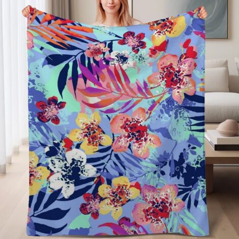 Couverture de lit en polaire, jeté doux et chaud de printemps, légère et luxueuse en microfibre de polyester, décoration intérieure, ajout élégant à la décoration intérieure, cadeau adapté pour hommes (1/4)