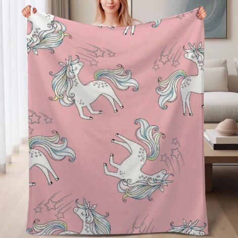 Couverture de lit en polaire, jeté doux et chaud de printemps, légère et luxueuse en microfibre de polyester, décoration intérieure, ajout parfait à la décoration intérieure, cadeau adapté pour lui et (1/4)