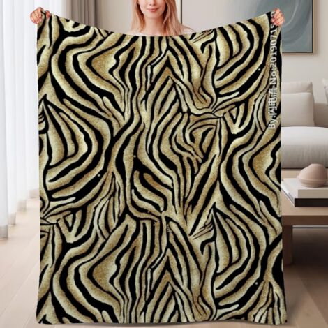 Couverture de lit en polaire, jeté doux et chaud idéal pour le printemps, légère et luxueuse en microfibre de polyester, décoration intérieure, ajout élégant à la décoration intérieure, cadeau adapté  (1/4)
