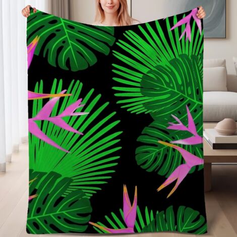 Couverture de lit en polaire, jeté doux et chaud de printemps, légère et luxueuse en microfibre de polyester, décoration intérieure cosy, excellent cadeau pour tout le monde,6080 pouces (1/4)