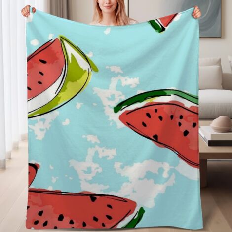 Couverture de lit en polaire, jeté doux et chaud pour le printemps, légère et luxueuse en microfibre de polyester, décoration élégante pour la maison, cadeau attentionné pour hommes et femmes,6080 pou (1/4)