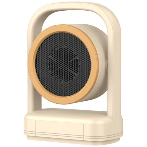 Azouakn Radiateur d'appoint portable pour la maison, radiateur électrique pour la maison et le bureau, petit radiateur, blanc cassé, 21,5 x 12,6 x 30 cm, conforme aux normes européennes (1/5)