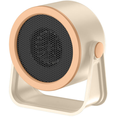 Azouakn Petit radiateur portable pour la maison ou le bureau, blanc cassé, 19,7 x 21,2 x 10,9 cm, conforme aux normes européennes (1/5)