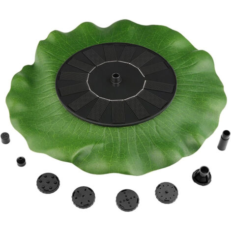 Fontaine solaire flottante 6 buses – Jet d’eau 30-60 cm – Panneau 7V 1.4W – Pour jardin et étang – Diamètre 28 cm (1/5)
