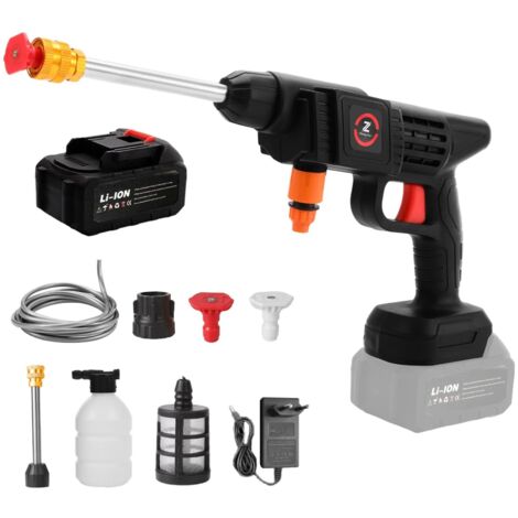 Nettoyeur haute pression Makita 200W 50Bar, pistolet de pulvérisation sans fil avec batterie 10 cellules