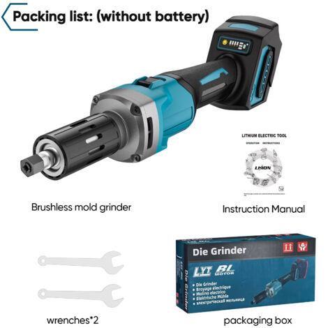 Makita – Meuleuse rotative 2000 W – 4 vitesses – 35 000 tr/min – Brushless – Batterie 18V – Sans accu (1/5)