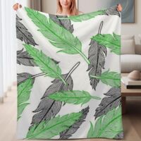 Couverture de lit en polaire, couverture de luxe douce en microfibre pour le printemps, décoration de salon, cadeau idéal pour femmes hommes, 6080 pouces