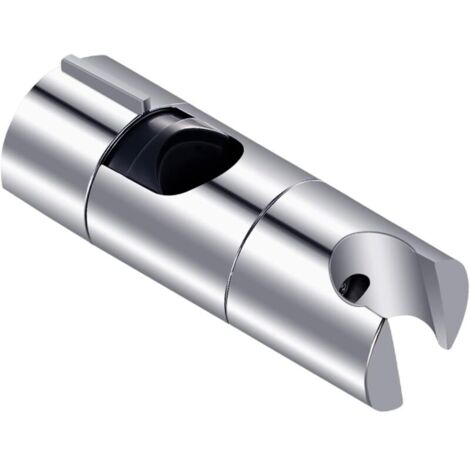 Duschhalterung, 18–25 mm verstellbarer Durchmesser, Handbrausehalterung im Chrom + ABS-Design, einfache Installation, geeignet für Duschstange