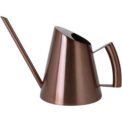 Edelstahl-Gießkanne mit langer, schmaler Düse, Gartenpflanzen-Blumenwerkzeug, ideal für Häuser, Gärten, Balkone, Büros, Bonsai usw. (400 ml, Kupfer)