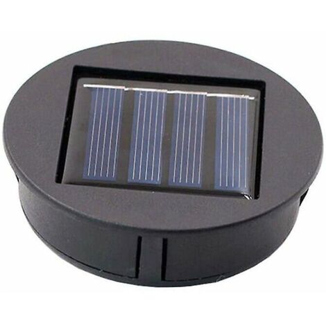 Top-Ersatz-Solarlicht für Laterne, Solarpanel-Lichtabdeckung mit einer LED-Birne, DIY-Solarlaterne für Gartendekoration im Freien