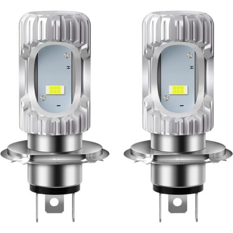 2 Stück HS1 Birne H4 Motorradscheinwerfer CSP 1860 SMD PX43t 35/35 W Fern-/Abblendlichtscheinwerfer 2000LM 6500 K DC 9–80 V