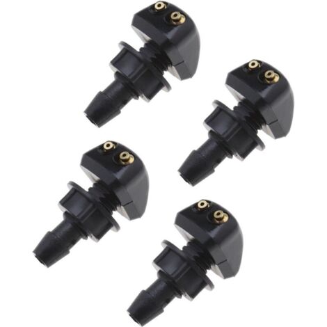 4 Stück Auto Frontscheibenwaschdüsen Universal Scheibenwaschanlage Wischer Spray Jet Auto Windschutzscheibendüsen NPTERBL (1/5)