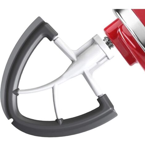 Flachrührer für KitchenAid-Standmixer, Flachrührer mit flexibler Kante, KitchenAid Artisan Mixer-Zubehör zum Mischen von Küchenmehl, Sahne(4,5 bis 5 Liter)