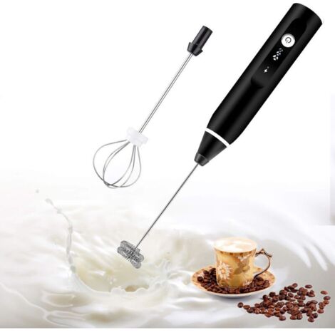 Milchaufschäumer, wiederaufladbarer USB-Kaffeeaufschäumer, elektrischer Schneebesen für Kaffee, Latte, Cappuccino, heiße Schokolade, Eier schlagen