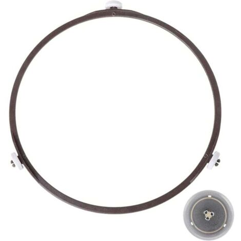 Universelle 22-cm-Drehtellerhalterung, drehbarer Mikrowellen-Drehtellerring für universelle Glashalterung mit 22 cm Durchmesser (Braun)