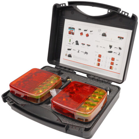 Kabelloses Anhängerlichtpanel, magnetisches Anhängerrücklichtset, WLAN-LED-Leuchte, wiederaufladbare kabellose magnetische LED-Anhängerrückleuchten 12V 24V, wasserdichte LED-Anhängerleuchten (1/5)