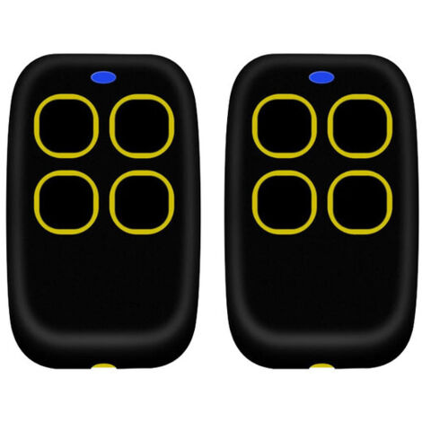 2er-Pack Universal-4-in-1-Torfernbedienung, universelle Multifrequenz-Rolling-Code-Fernbedienung von 250 bis 913 MHz. Programmierbare Torfernbedienung, aktualisierte Version mit Kompatibilitätsliste ( (1/5)