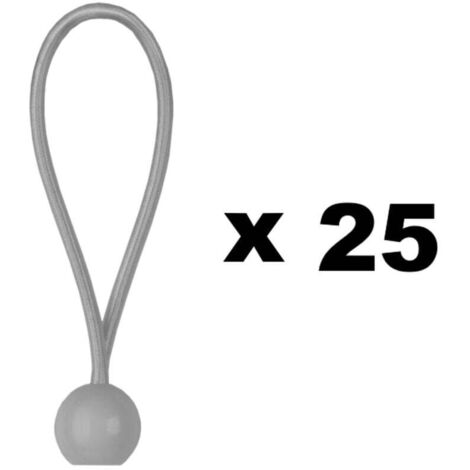 GT Garden 25 Stücks Kugelspanngummi, Planenspanner Zeltgummis 20 cm