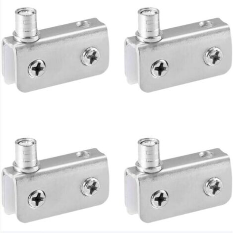 Stück Glastür-Drehscharniere, Glastürscharniere, Edelstahl, passend für 5–8 mm Glas