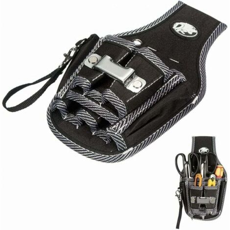 Bolsa de herramientas 9 en 1, bolsa de cinturón, portaherramientas para electricistas, bolsa de cinturón multifunción, soporte para kit de destornilladores para bricolaje, electricistas, fontaneros, c (1/5)