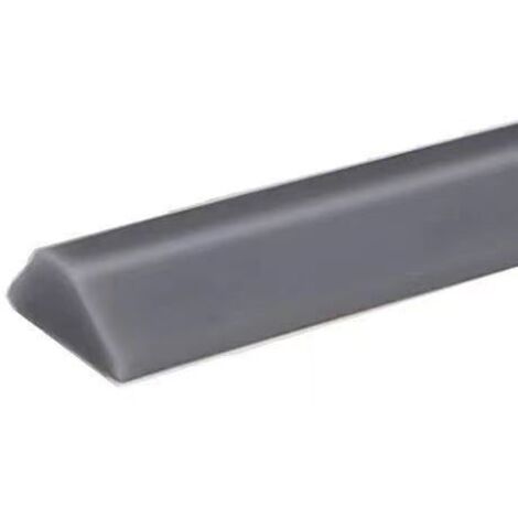 Wasserdichtes Silikonband, Wasserbarriere, Duschschwellen-Wasserbarriere, Hochwasserbarriere, wasserdichter Klebstoff, Schallbarriere, 10 cm, Grau
