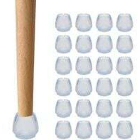 24 Stück Stuhlkappe, Stuhlbeinschutz, Stuhlbeinkappe, runde Stuhlbeinkappe, verhindert Kratzgeräusche, für Tische, Stühle, Sofas und andere Möbel (12–16 mm)