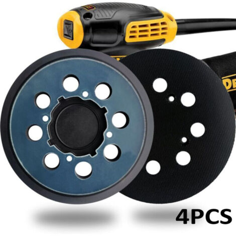 Set mit 4 Ersatz-Schleifpads für DeWalt DWE64233 & N329079 Schleifmaschinen, kompatibel mit DWE6423/6423K, DWE6421/6421K, DWE6421-B2, DWE6421-B3, DWE6421-BR, 1-BR, 1 DCW210 B