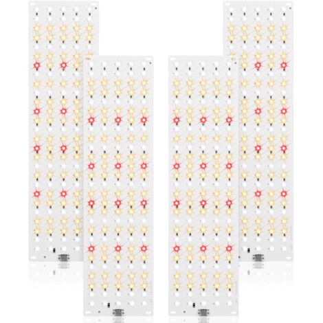 540 LEDs Pflanzenlampe, LED Vollspektrum, 4 Stück Pflanzenleuchte, Pflanzenlicht Wachsen licht mit 3/9/12H Zeitschaltuhr 10 Arten von Helligkeit für Zimmerpflanzen