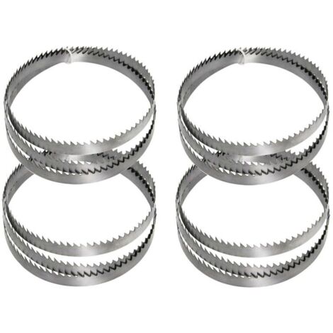 4er SET Bandsägeblatt 1790 x 10 x 0,35 mm 6 ZpZ für Hart/Weich Holz Kunststoff, Sägeband passend für Holzstar HBS 251, passend für HBS261