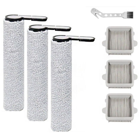 Bürstenrolle Zubehör für Roborock F25, F25 ACE, F25 RT, F25 LT, F25 ALT,F25 GT, F25 XT, F25 ACE Combo, F25 Combo Nass und Trockensauger Ersatzteile, 3 Bürstenrolle + 3 HEPA filter (1/5)