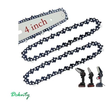 Set mit 2 Mini-4-Zoll-Kettensägenketten, Ersatzketten (1/5)