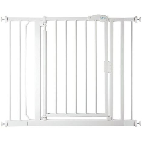 Safetots Barrière De Sécurité À Pression, Barrière D'escalier Pour Bébé 96,6cm - 103,6cm, Couleur Blanc