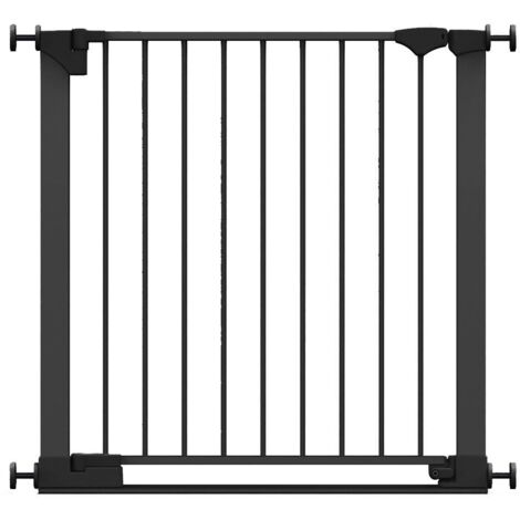 Safetots Barrière De Sécurité Avec Barre De Seuil Extra Basse, Ouverture Extra Large De 67cm, 82cm - 89cm, Noir