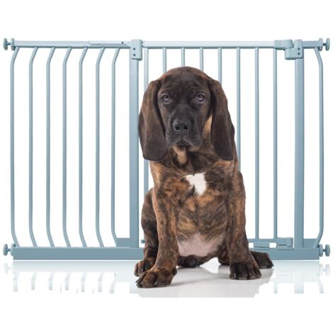 Bettacare Elite Barrière Pour Chien À Pression, Barrière Pour Animaux De Compagnie, 116cm - 125cm, Couleur Gris Mat