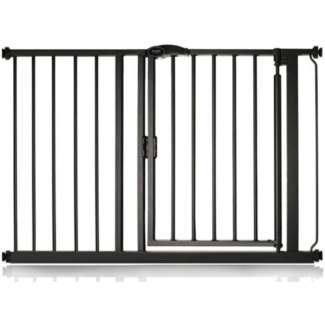 Bettacare Barrière De Sécurité À Fermeture Automatique, Barrière À Pression Pour Bébé, 111cm - 118cm, Noir Mat