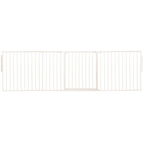 Safetots Séparateur De Pièce Multi-panneau Premium, Jusqu'à 259cm De Largeur, 70cm De Haut, Couleur Blanc