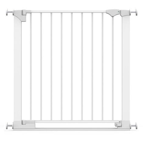 Safetots Barrière De Sécurité Avec Barre De Seuil Extra Basse, Ouverture Extra Large De 67cm, 82cm - 89cm, Blanc