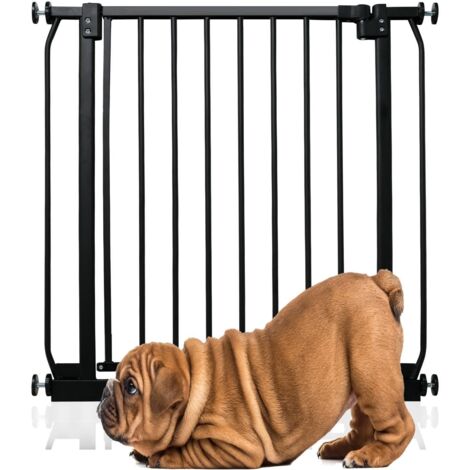 Bettacare Elite Barrière Pour Chien À Pression, Barrière Pour Animaux De Compagnie, 71cm - 80cm, Couleur Noir Mat
