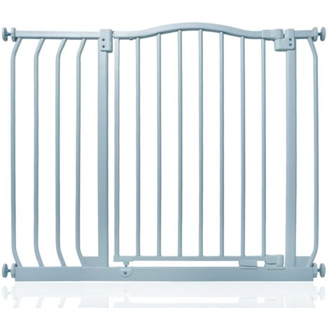 Safetots Barrière De Sécurité Supérieure Avec Design Courbé, Barrière De Sécurité À Pression, 89cm - 98cm, Gris Mat
