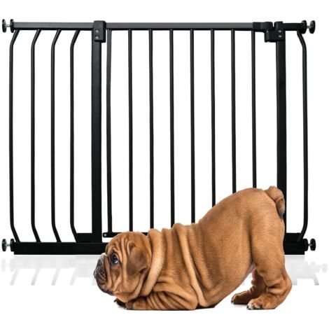 Bettacare Elite Barrière Pour Chien À Pression, Barrière Pour Animaux De Compagnie, 89cm - 98cm, Couleur Noir Mat