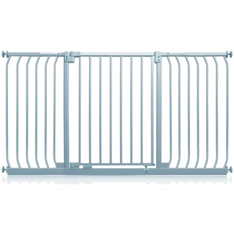 Safetots Barrière De Sécurité Elite, Barrière D'escalier À Fixation Par Pression, 152cm - 161cm, Couleur Gris Mat
