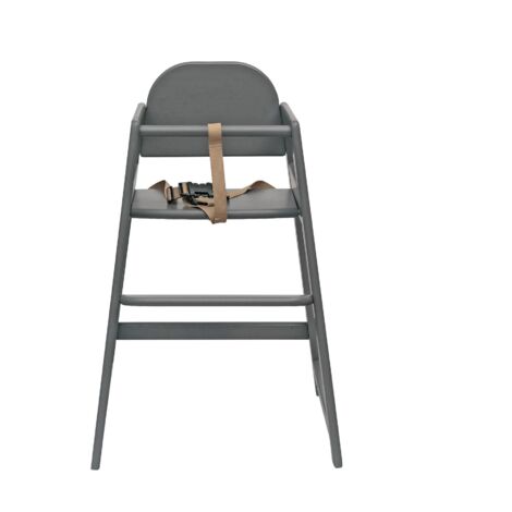 Safetots Chaise Haute En Bois Facilement Empilable, Pour Bébés Et Tout-petits, Idéale Pour Maison Ou Restaurant, Gris