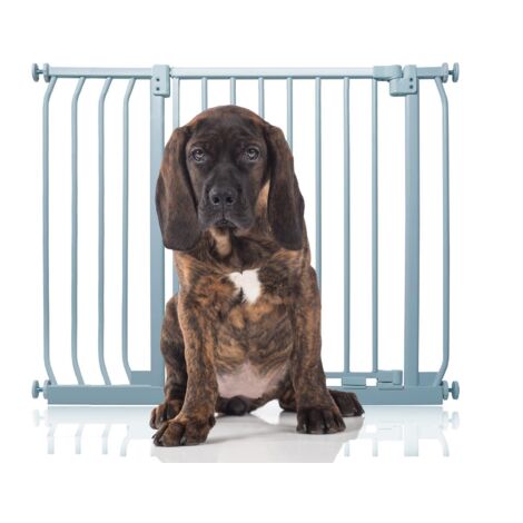 Bettacare Elite Barrière Pour Chien À Pression, Barrière Pour Animaux De Compagnie, 89cm - 98cm, Couleur Gris Mat
