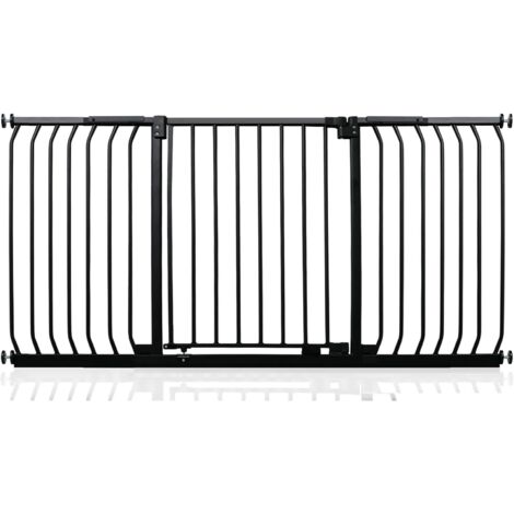 Safetots Barrière De Sécurité Elite, Barrière D'escalier À Fixation Par Pression, 161cm - 170cm, Couleur Noir Mat