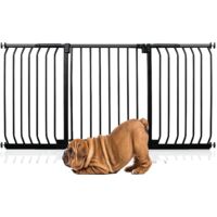 Bettacare Elite Barrière Pour Chien À Pression, Barrière Pour Animaux De Compagnie, 161cm - 170cm, Couleur Noir Mat