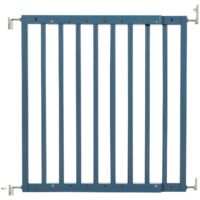 Safetots Barrière De Sécurité En Bois Robuste À Fixation Par Vis, Barrière D'escalier, 63,5cm - 105,5cm, Bleu Azur