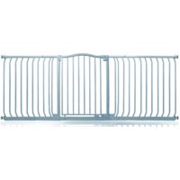 Safetots Barrière De Sécurité Supérieure Avec Design Courbé, Barrière De Sécurité À Pression, 188cm - 197cm, Gris Mat