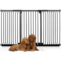 Bettacare Elite Barrière Pour Chiens Extra Haute, 197cm - 206cm, Hauteur Extra Haute De 96.8cm, Couleur Noir Mat