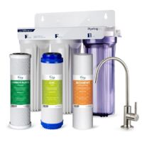 iSpring US31 Système de Filtration sous Évier 3 Étapes, Haute Capacité, Sédiments + Carbone